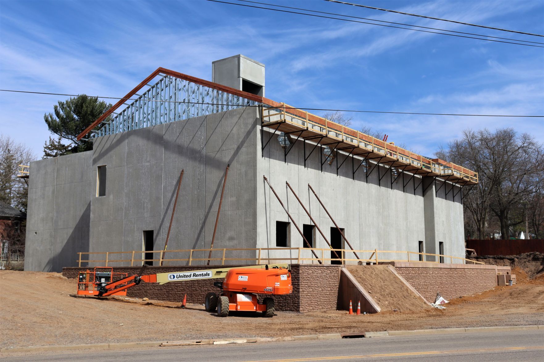 Chippewa Area History Center construction progress